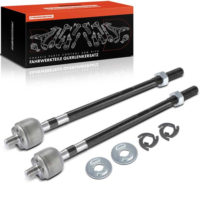 Frankberg 2x Spurstange Vorne Links Rechts Kompatibel mit Kubistar Kasten X76 X80 1.1L-1.6L 2003-2010 Clio II BB CB 1998-2016 Kangoo KC0/1 1.0L-2.0L 1999-Heute Replace# 7701472120 von Frankberg