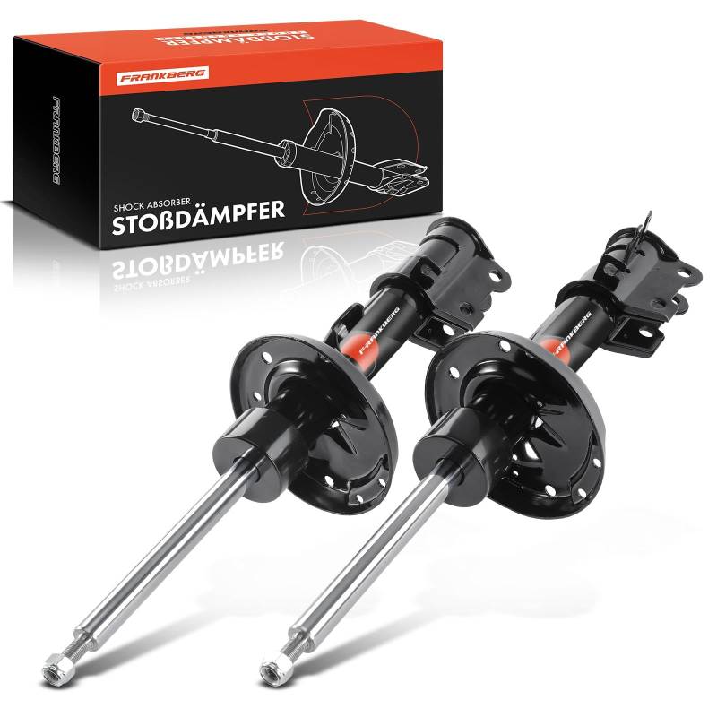 Frankberg 2x Stoßdämpfer Vorne Kompatibel mit Nemo Kasten AA 1.2L 1.4L 2008-Heute Fiorino MPV 225 1.2L 1.4L 2007-Heute Qubo 225 MPV 1.2L 1.4L 2008-Heute Replace# 51821087 von Frankberg