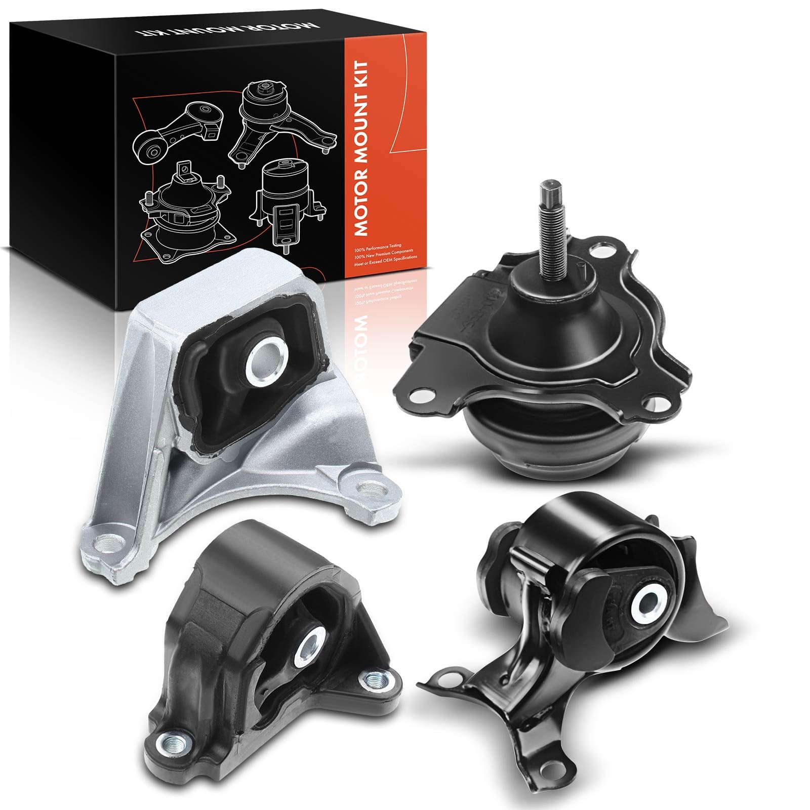 Frankberg 3x Motorlager + 1x Getriebelager Kompatibel mit RSX Coupe DC 2.0L 2001-2006 Civic VII Hatchback EP EU EV 2.0L 2001-2005 Civic VII Stufenheck ES ET 2.0L 2003-2005 Replace# 50805S9A013 Frankberg 3x Motorlager + 1x Getriebelager Kompatibel mit RSX Coupe DC 2.0L 2001-2006 Civic VII Hatchback EP EU EV 2.0L 2001-2005 Civic VII Stufenheck ES ET 2.0L 2003-2005 Replace# 50805S9A013 von Frankberg