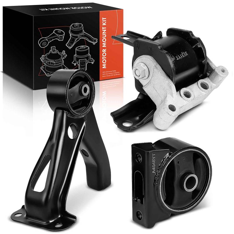 Frankberg 3x Motorlager Drehmomentstützlager Vorne Hinten Kompatibel mit Lancer VIII CYA CZA 2.0L 2007-2024 Replace# MN101386 5105495AG von Frankberg