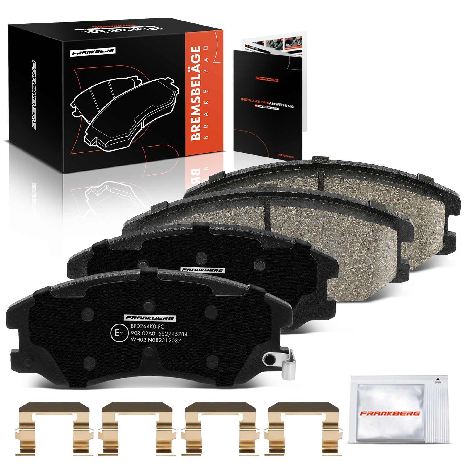 Frankberg 4x Bremsbeläge Bremsbelagsatz Vorderachse Kompatibel mit Captiva C100 C140 2.0L-3.2L 2006-2023 Captiva Sport 2.4L 2007-2023 Antara L07 2.0L-3.2L 2006-2023 Replace# 96626070 Frankberg 4x Bremsbeläge Bremsbelagsatz Vorderachse Kompatibel mit Captiva C100 C140 2.0L-3.2L 2006-2023 Captiva Sport 2.4L 2007-2023 Antara L07 2.0L-3.2L 2006-2023 Replace# 96626070 von Frankberg