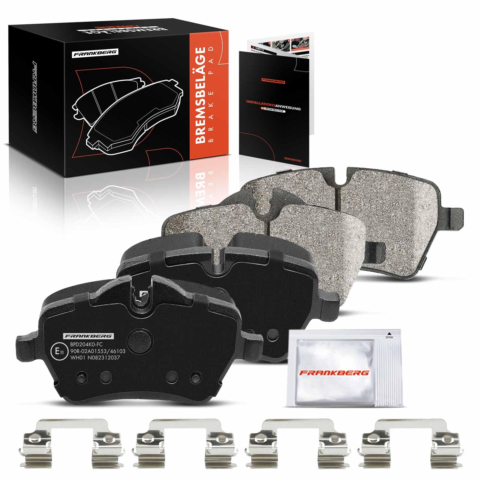 Frankberg 4x Bremsbeläge Bremsbelagsatz Vorderachse Kompatibel mit M.i.n.i R50 R53 John Cooper Works S Works Works 1.6L 2003-2006 M.i.n.i R56 Cooper S 1.6L 2006-2013 Replace# 34116778320 Frankberg 4x Bremsbeläge Bremsbelagsatz Vorderachse Kompatibel mit M.i.n.i R50 R53 John Cooper Works S Works Works 1.6L 2003-2006 M.i.n.i R56 Cooper S 1.6L 2006-2013 Replace# 34116778320 von Frankberg