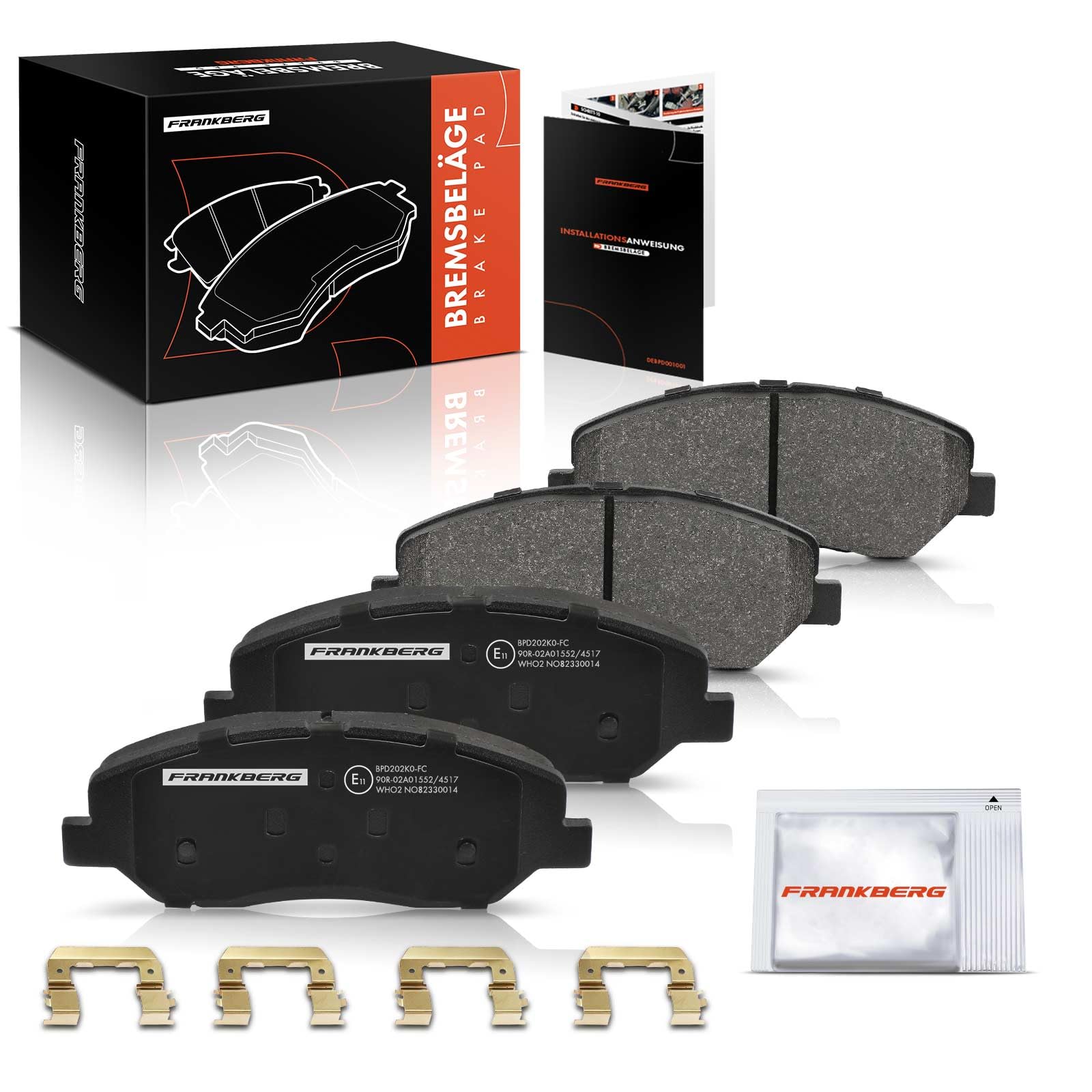 Frankberg 4x Bremsbeläge Vorderachse Kompatibel mit Grand Santa Fé 2.2L 3.3L 2013-2024 Santa Fé II CM 2.0L-3.5L 2006-2012 Sorento II XM 2.0L-3.5L 2009-2015 Replace# 581012PA70 Frankberg 4x Bremsbeläge Vorderachse Kompatibel mit Grand Santa Fé 2.2L 3.3L 2013-2024 Santa Fé II CM 2.0L-3.5L 2006-2012 Sorento II XM 2.0L-3.5L 2009-2015 Replace# 581012PA70 von Frankberg
