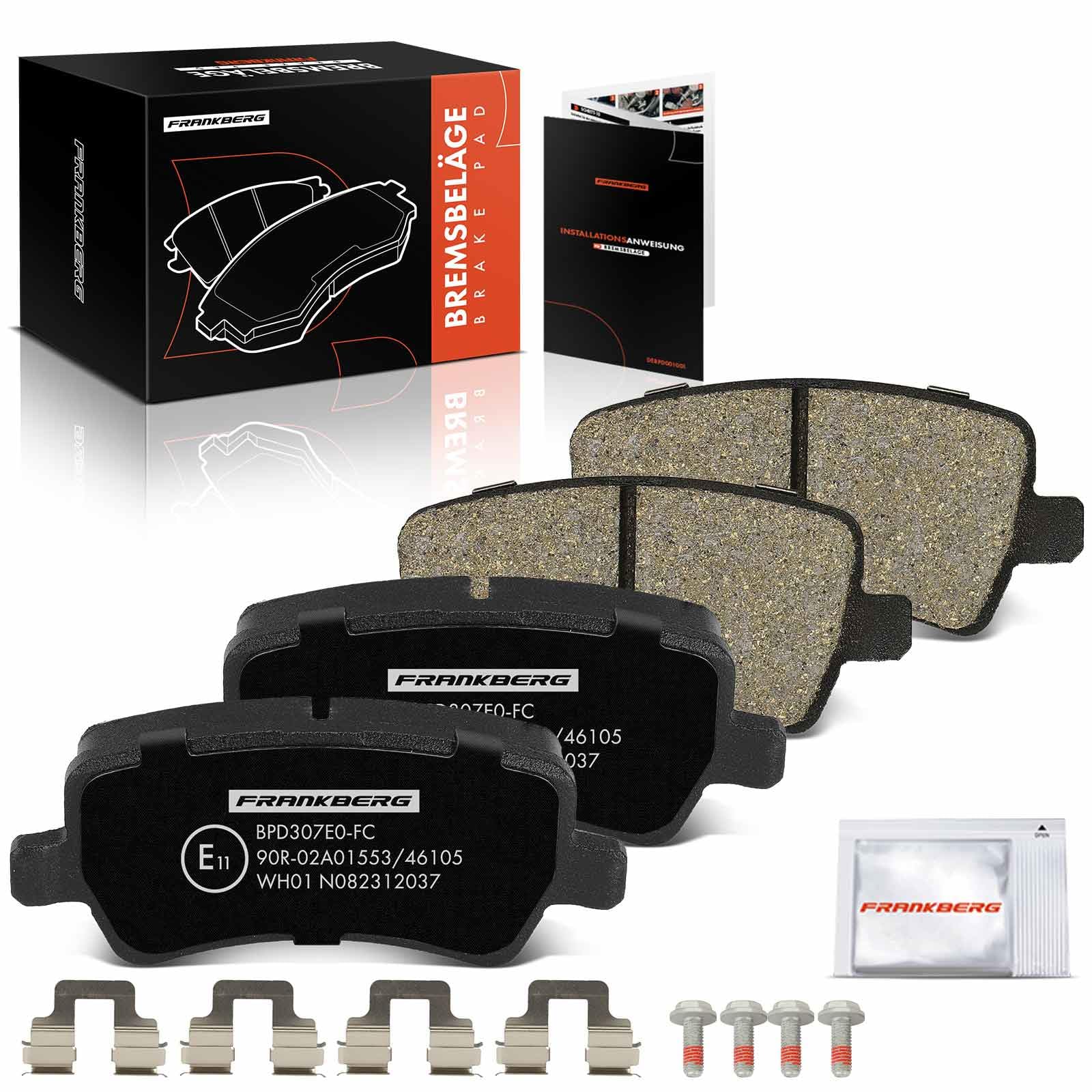 Frankberg 4x Bremsbeläge ohne Verschleißwarnkontakt Hinterachse Kompatibel mit S-Max WA6 1.6L-2.5L 2006-2014 Galaxy WA6 1.6L-2.3L 2006-2015 Replace# 30671574 Frankberg 4x Bremsbeläge ohne Verschleißwarnkontakt Hinterachse Kompatibel mit S-Max WA6 1.6L-2.5L 2006-2014 Galaxy WA6 1.6L-2.3L 2006-2015 Replace# 30671574 von Frankberg