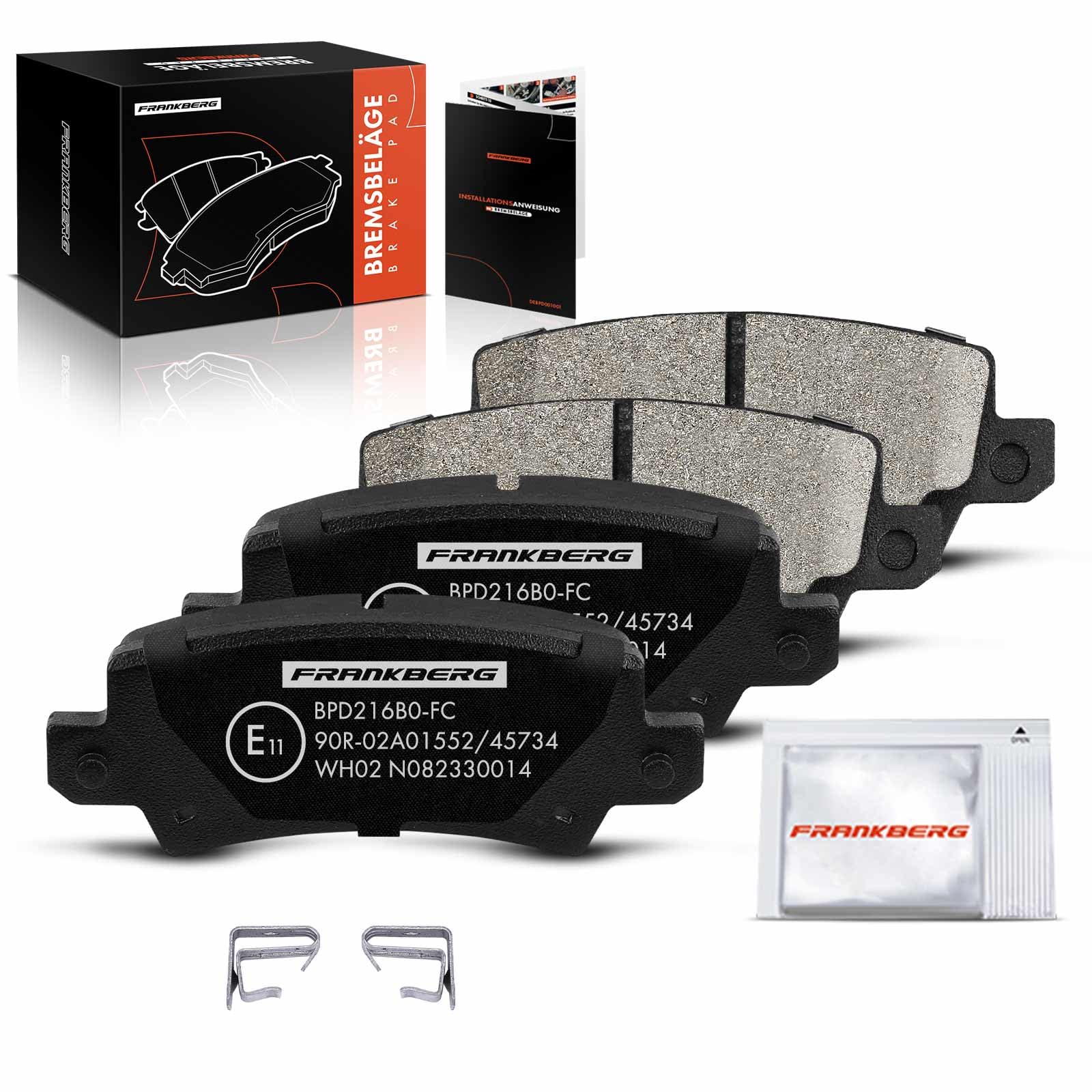 Frankberg 4x Bremsbelag Bremsbeläge Hinten Kompatibel mit Corolla NDE12 ZDE12 ZZE12 E12 1.4L-2.0L 2001-2006 Corolla Kombi E12 E12J E12T 1.3L-2.0L 2002-2006 Replace# 13046058192 Frankberg 4x Bremsbelag Bremsbeläge Hinten Kompatibel mit Corolla NDE12 ZDE12 ZZE12 E12 1.4L-2.0L 2001-2006 Corolla Kombi E12 E12J E12T 1.3L-2.0L 2002-2006 Replace# 13046058192 von Frankberg