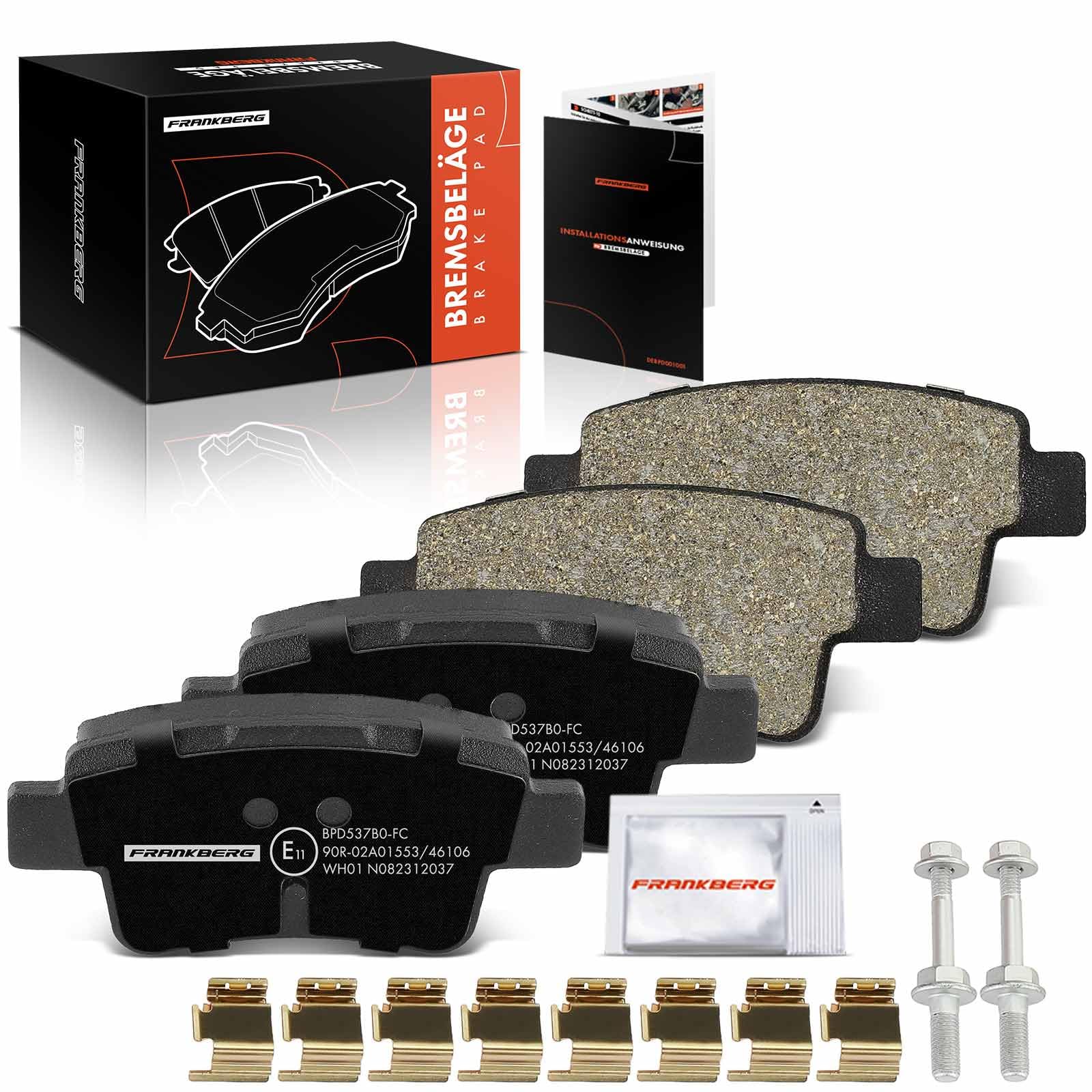 Frankberg 4x Bremsbelag Bremsbeläge Hinten Kompatibel mit Grande Punto 199 1.2L-1.9L 2005-2012 Punto Evo 199 1.2L-1.6L 2008-2012 Corsa D S07 1.6L-1.7L 2006-2014 Replace# 93189823 Frankberg 4x Bremsbelag Bremsbeläge Hinten Kompatibel mit Grande Punto 199 1.2L-1.9L 2005-2012 Punto Evo 199 1.2L-1.6L 2008-2012 Corsa D S07 1.6L-1.7L 2006-2014 Replace# 93189823 von Frankberg