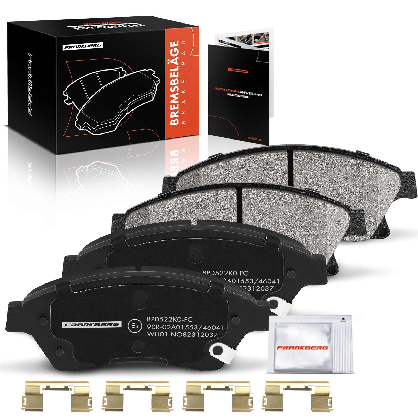 Frankberg 4x Bremsbelag Bremsbeläge Vorne Kompatibel mit Aveo Schrägheck T300 1.2L-1.6L 2011-2023 Cruze J300 1.4L-2.0L 2009-2023 Astra J P10 1.2L-2.0L 2009-2015 Replace# 13301207 Frankberg 4x Bremsbelag Bremsbeläge Vorne Kompatibel mit Aveo Schrägheck T300 1.2L-1.6L 2011-2023 Cruze J300 1.4L-2.0L 2009-2023 Astra J P10 1.2L-2.0L 2009-2015 Replace# 13301207 von Frankberg