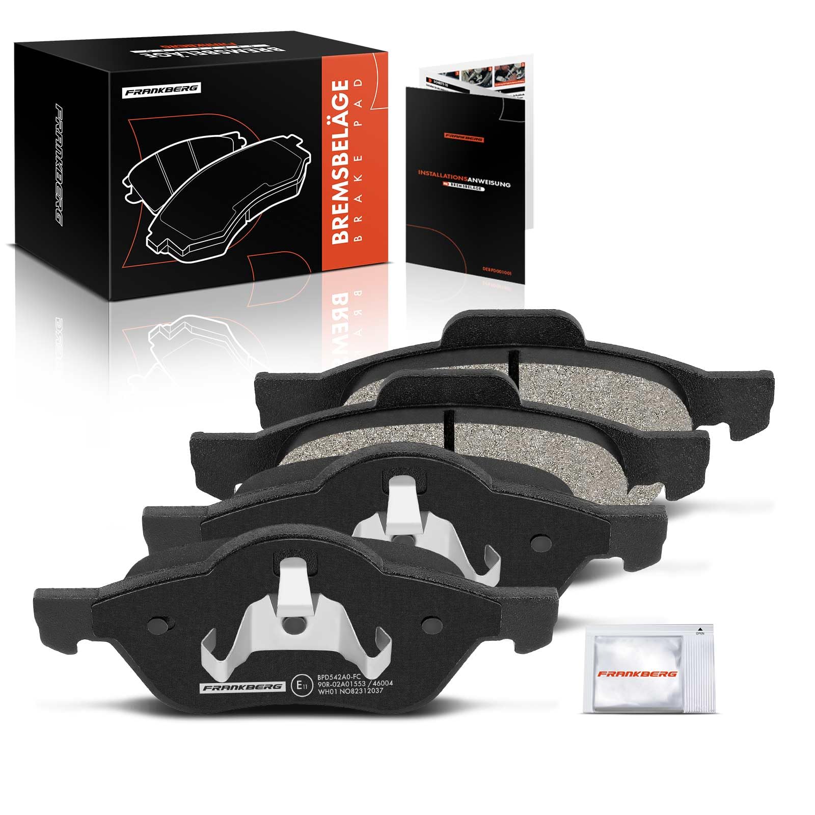 Frankberg 4x Bremsbelag Bremsbeläge Vorne Kompatibel mit Laguna Coupe DT0/1 1.5L 2012-2015 Laguna III BT0/1 1.5L 1.6L 2007-2015 Twingo II CN0 1.6L 2008-2014 Replace# 7701206598 Frankberg 4x Bremsbelag Bremsbeläge Vorne Kompatibel mit Laguna Coupe DT0/1 1.5L 2012-2015 Laguna III BT0/1 1.5L 1.6L 2007-2015 Twingo II CN0 1.6L 2008-2014 Replace# 7701206598 von Frankberg