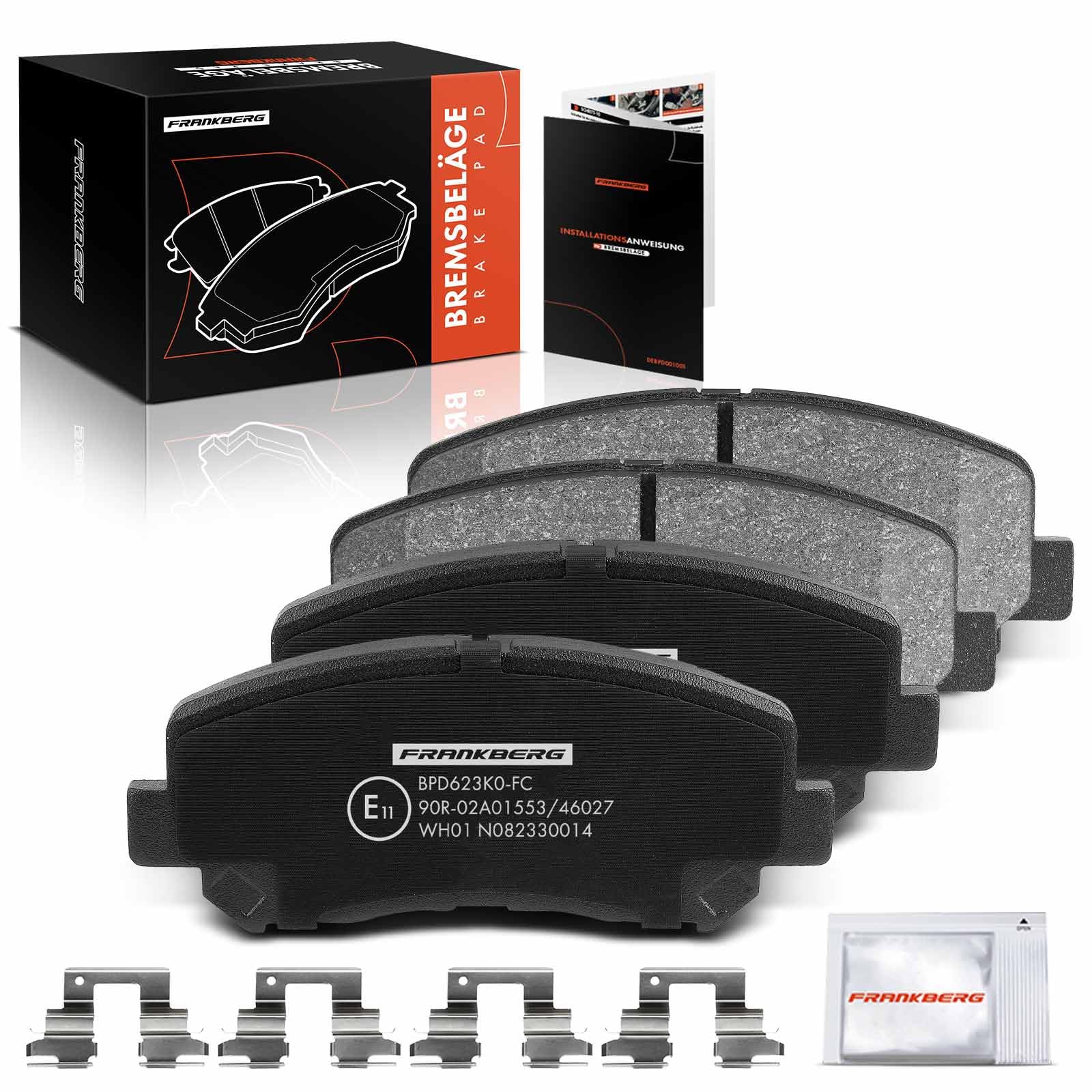 Frankberg 4x Bremsbelag Bremsbelagsatz Vorderachse Links Rechts Kompatibel mit CX-5 GH KE 2.0L 2.2L 2.5L 2011-2017 Bremsbeläge CX-5 KF 2.0L 2.2L 2.5L 2017-2024 Replace# K0Y13323Z Frankberg 4x Bremsbelag Bremsbelagsatz Vorderachse Links Rechts Kompatibel mit CX-5 GH KE 2.0L 2.2L 2.5L 2011-2017 Bremsbeläge CX-5 KF 2.0L 2.2L 2.5L 2017-2024 Replace# K0Y13323Z von Frankberg