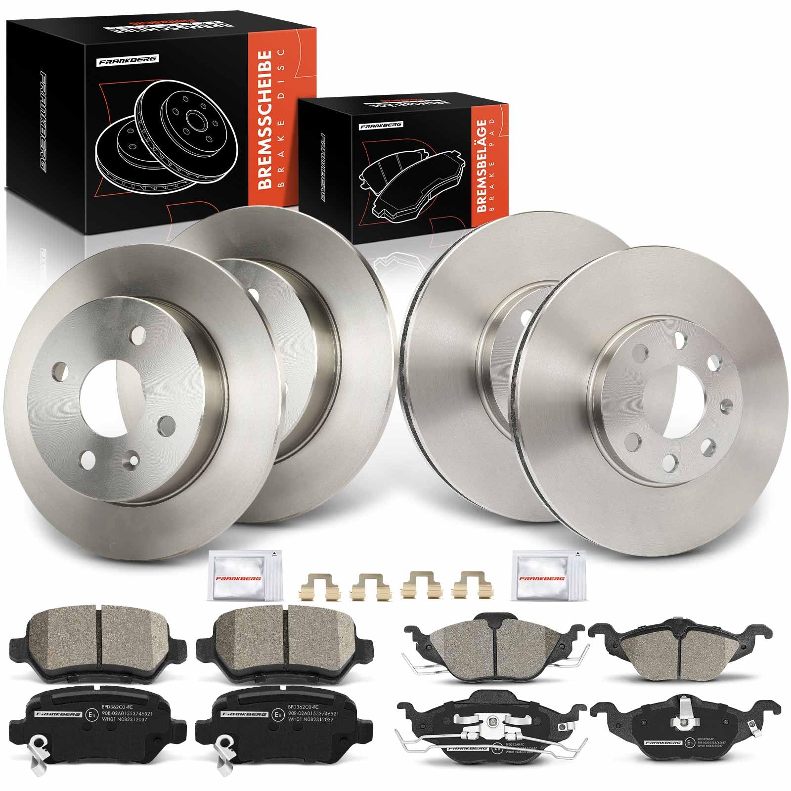 Frankberg 4x Bremsscheiben + 8x Bremsbeläge Vorne Hinten Kompatibel mit Insignia A G09 1.4L-2.8L 2008-2017 9-5 YS3G 1.6L-2.8L 2010-2012 Astra G CC T98 1.7L 1998-2000 Replace# 1605121 Frankberg 4x Bremsscheiben + 8x Bremsbeläge Vorne Hinten Kompatibel mit Insignia A G09 1.4L-2.8L 2008-2017 9-5 YS3G 1.6L-2.8L 2010-2012 Astra G CC T98 1.7L 1998-2000 Replace# 1605121 von Frankberg