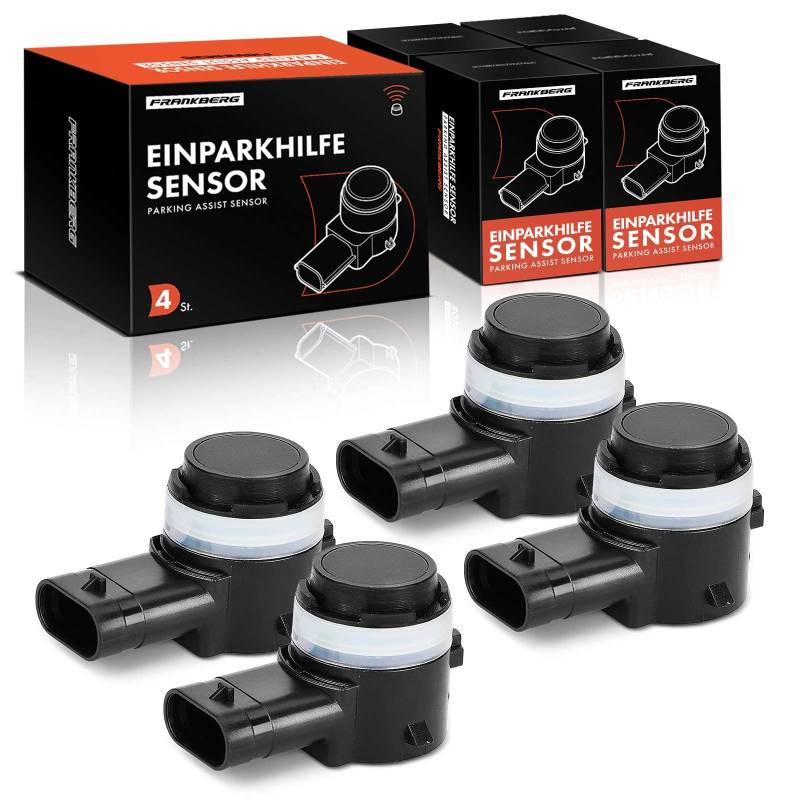 Frankberg 4x Parksensor Einparkhilfe Vorne Hinten Kompatibel mit Golf VII BA5 BV5 1.0L-2.0L 2013-Heute A3 8V1 8VK 1.0L-2.0L 2014-2020 P.a.s.s.a.t 3G2 CB2 Replace# 5Q0919275B von Frankberg