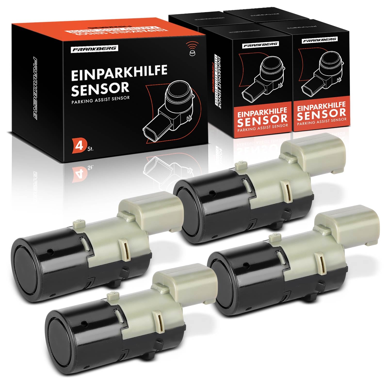 Frankberg 4x Parksensor PDC Sensor Vorne Hinten 3-polig Kompatibel mit 5er E39 520-540 M5 2.0L-4.9L 2001-2003 5er E60 520-550 M5 2.0L-5.0L 2001-2010 X3 E83 E53 Replace# 66206989069 Frankberg 4x Parksensor PDC Sensor Vorne Hinten 3-polig Kompatibel mit 5er E39 520-540 M5 2.0L-4.9L 2001-2003 5er E60 520-550 M5 2.0L-5.0L 2001-2010 X3 E83 E53 Replace# 66206989069 von Frankberg
