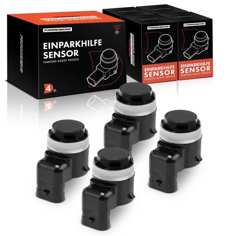 Frankberg 4x Parksensor Vorne Hinten Kompatibel mit A3 8V7 8VE 1.4L-2.0L 2013-Heute X3 F25 1.6L-3.0L 2010-2017 O.c.t.a.v.i.a III 5E3 NL3 NR3 1.0L-2.0L 2012-2020 Replace# 5Q0919275A von Frankberg