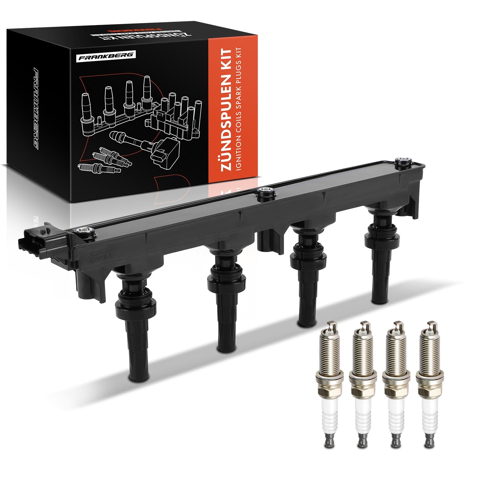Frankberg 4x Zündspule + 4x Zündkerze 6-Polig Kompatibel mit C4 I LC 2.0L Benzin 2004-2011 307 CC 3B 2.0L Benzin 2003-2009 C5 III RD 1.8L 2.0L Benzin 2008-2012 Replace# 9656695780 Frankberg 4x Zündspule + 4x Zündkerze 6-Polig Kompatibel mit C4 I LC 2.0L Benzin 2004-2011 307 CC 3B 2.0L Benzin 2003-2009 C5 III RD 1.8L 2.0L Benzin 2008-2012 Replace# 9656695780 von Frankberg