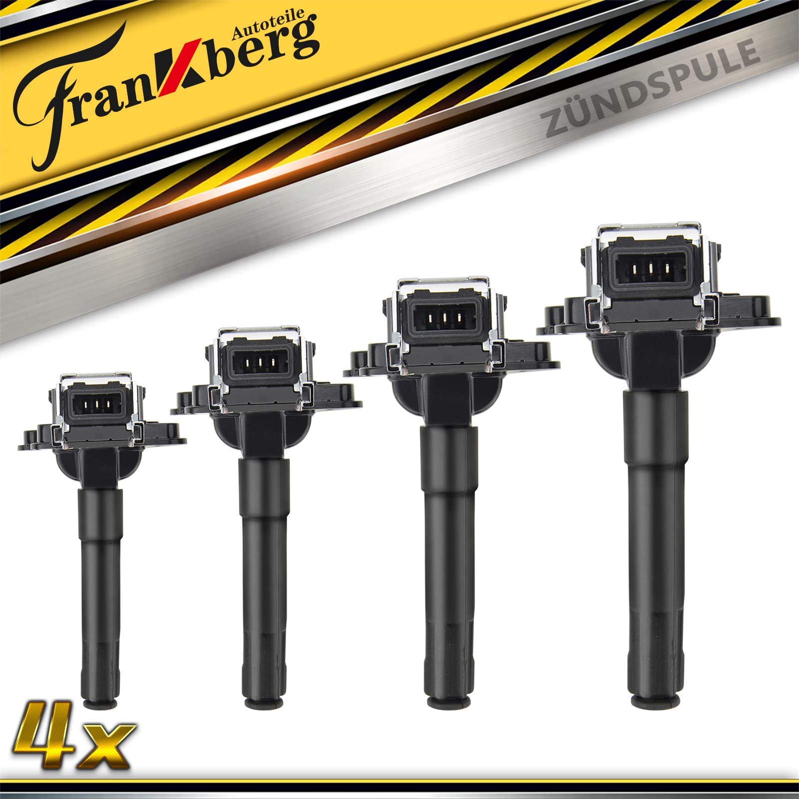 Frankberg 4x Zündspule Zündmodul Kompatibel mit A3 8L1 1.8T 1996-2003 A4 8D2 1.8T 1995-2000 B.o.r.a 1J2 1.8T 2000-2005 Golf IV A6 A8 A.l.h.a.m.b.r.a P.a.s.s.a.t S.h.a.r.a.n Replace# 058905101 Frankberg 4x Zündspule Zündmodul Kompatibel mit A3 8L1 1.8T 1996-2003 A4 8D2 1.8T 1995-2000 B.o.r.a 1J2 1.8T 2000-2005 Golf IV A6 A8 A.l.h.a.m.b.r.a P.a.s.s.a.t S.h.a.r.a.n Replace# 058905101 von Frankberg