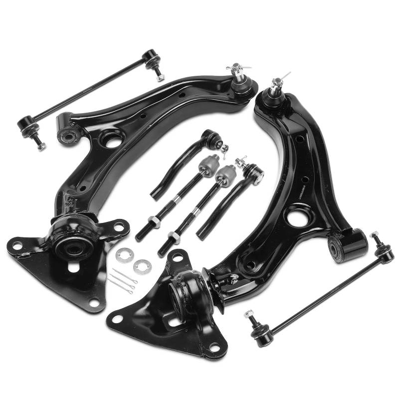 Frankberg 8-teilig Querlenkersatz Vorne Kompatibel mit Insight ZE 1.3L 2009-2014 Querlenker Koppelstange Spurstangenkopf Jazz III GE GG GP ZA 1.2L 1.3L 1.5L 2008-2015 Replace# 51360TG0T02 von Frankberg