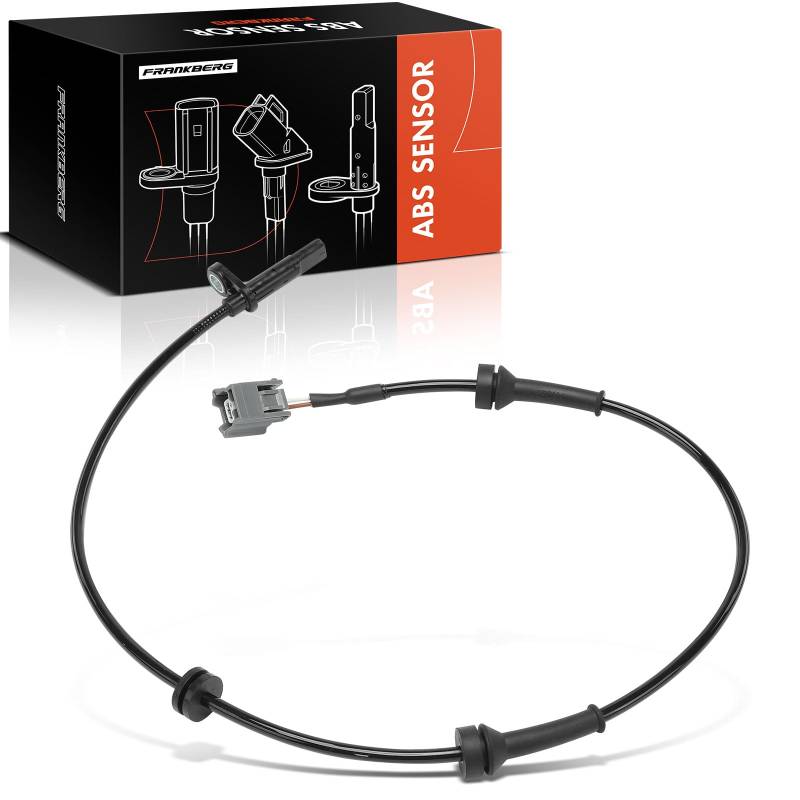 Frankberg ABS Speed Sensor 2-Polig Vorderachse Kompatibel mit Kadjar HA HL 1.2L-1.8L 2015-2024 Qashqai II SUV J11 J11 1.2L-2.0L 2013-2024 Replace# 479104EA0A von Frankberg