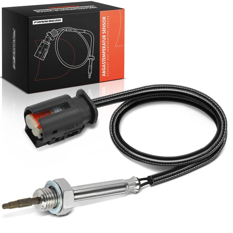 Frankberg Abgastemperatursensor nach AGR-Ventil 2-Polig Kompatibel mit 1er F20 F21 3er E90 E91 E92 E93 5er F10 F11 7er G11 G12 X1 E84 X3 F25 X4 F26 X5 F15 F85 Replace# 13628490101 von Frankberg