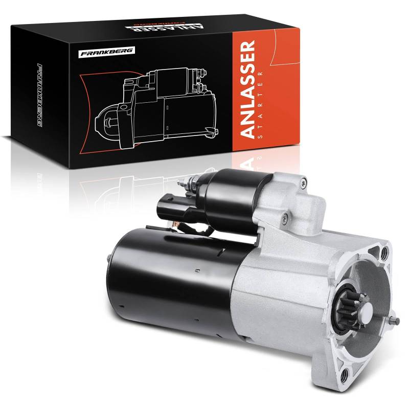 Frankberg Anlasser Starter Kompatibel mit A4 8EC B7 2.0L 2004-2008 A6 4F2 C6 2.0L 2004-2011 Replace# 0986021220 von Frankberg