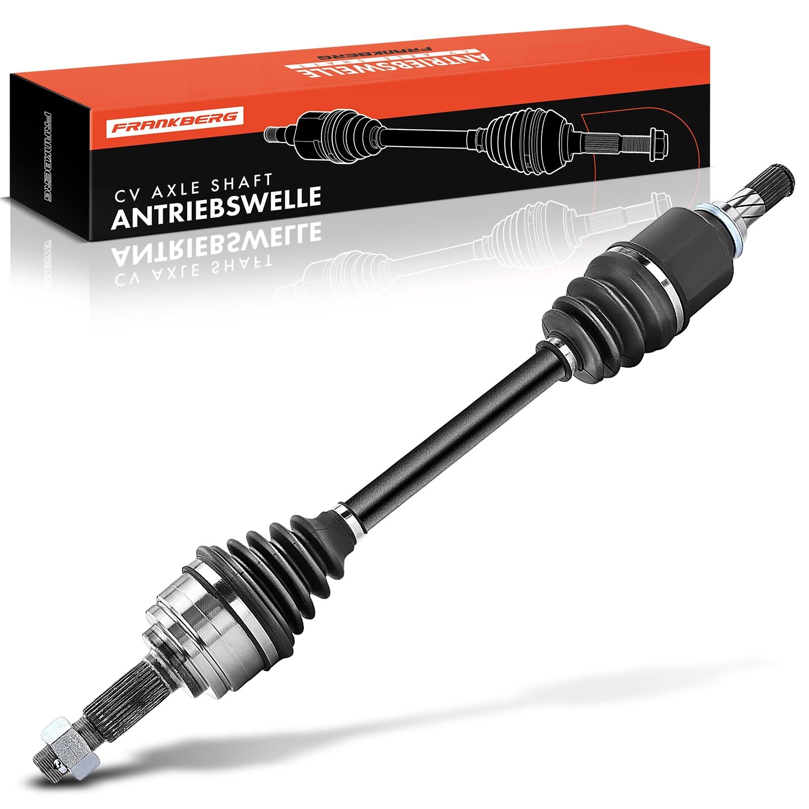 Frankberg Antriebswelle Achswelle Schaltgetriebe ohne ABS-Ring Vorderachse Links Kompatibel mit Juke F15 1.6L 2010-2019 Juke Van F15 1.6L 2013-2019 Replace# 391011KA0A von Frankberg