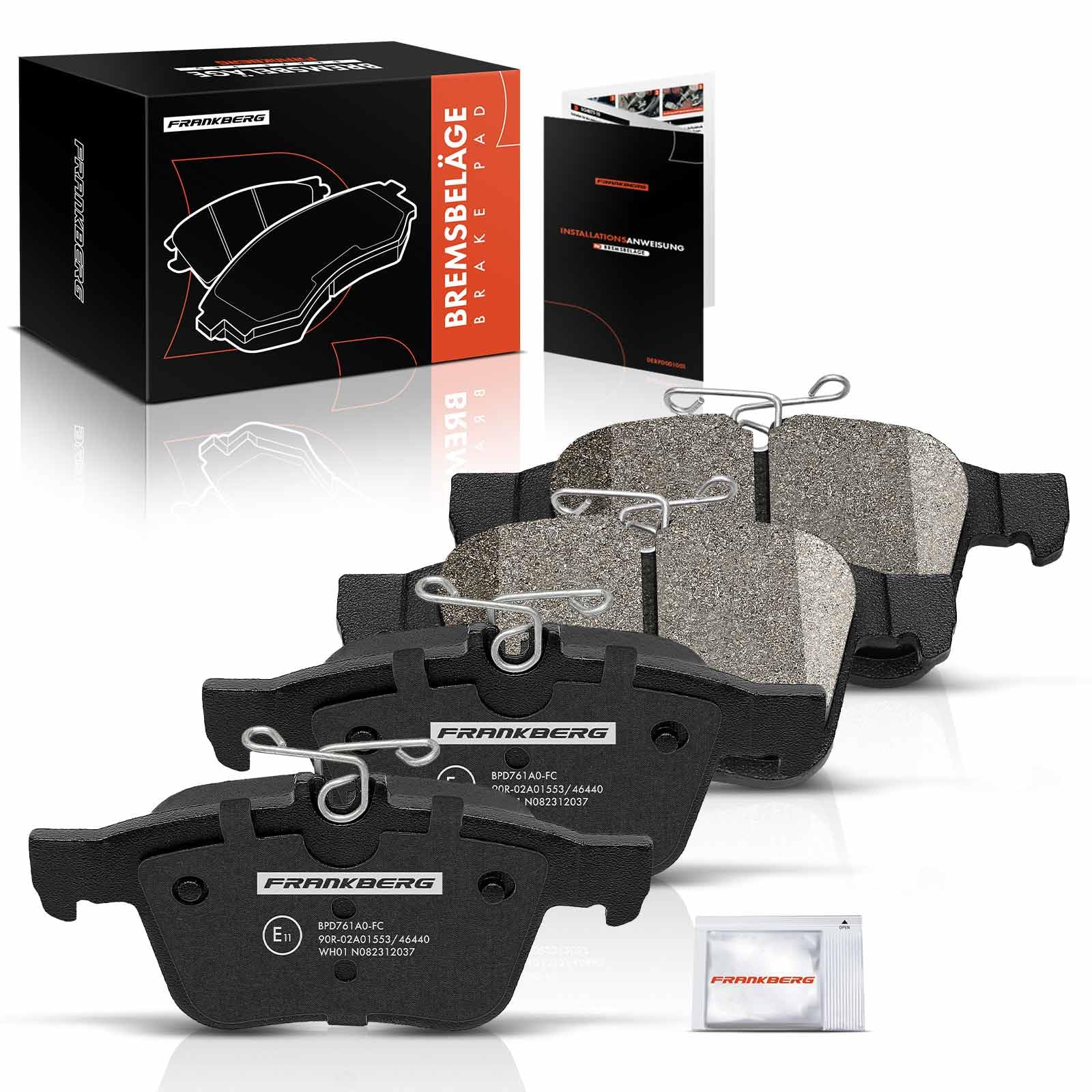Frankberg Bremsbeläge Bremsbelagsatz Hinterachse Kompatibel mit A3 Sportback 8VA 8VF 1.0L-2.0L 2012-2023 Golf VII Variant BA5 BV5 1.0L-2.0L 2013-2023 Replace# 5Q0698451C Frankberg Bremsbeläge Bremsbelagsatz Hinterachse Kompatibel mit A3 Sportback 8VA 8VF 1.0L-2.0L 2012-2023 Golf VII Variant BA5 BV5 1.0L-2.0L 2013-2023 Replace# 5Q0698451C von Frankberg