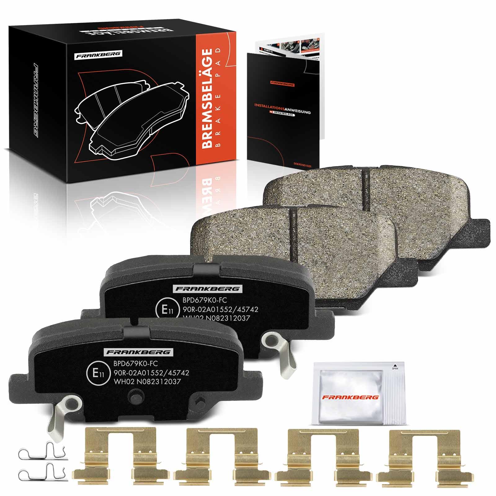 Frankberg Bremsbeläge Bremsbelagsatz Hinterachse Kompatibel mit C4 Aircross 1.6L-2.5L 2012-2023 ASX Van GA W 1.8L 2012-2023 Replace# 1609899680 Frankberg Bremsbeläge Bremsbelagsatz Hinterachse Kompatibel mit C4 Aircross 1.6L-2.5L 2012-2023 ASX Van GA W 1.8L 2012-2023 Replace# 1609899680 von Frankberg