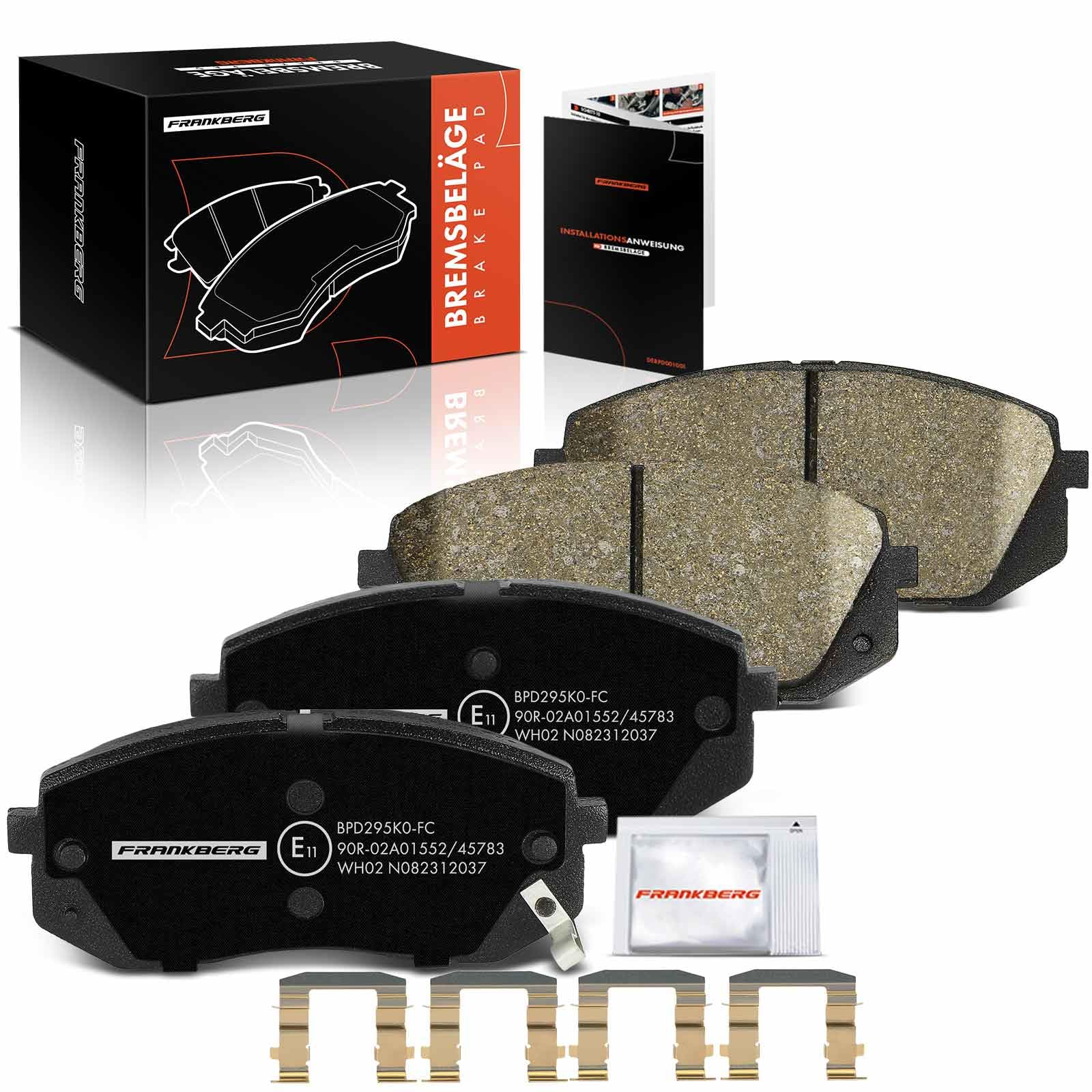 Frankberg Bremsbeläge Bremsbelagsatz Vorderachse Kompatibel mit Ceed CD 1.6L 2018-2024 Sportage JE KM 2.0L 2.7L 2004-2024 iX35 EL ELH LM 1.6L-2.0L 2010-2015 Replace# 58101D7A00 Frankberg Bremsbeläge Bremsbelagsatz Vorderachse Kompatibel mit Ceed CD 1.6L 2018-2024 Sportage JE KM 2.0L 2.7L 2004-2024 iX35 EL ELH LM 1.6L-2.0L 2010-2015 Replace# 58101D7A00 von Frankberg