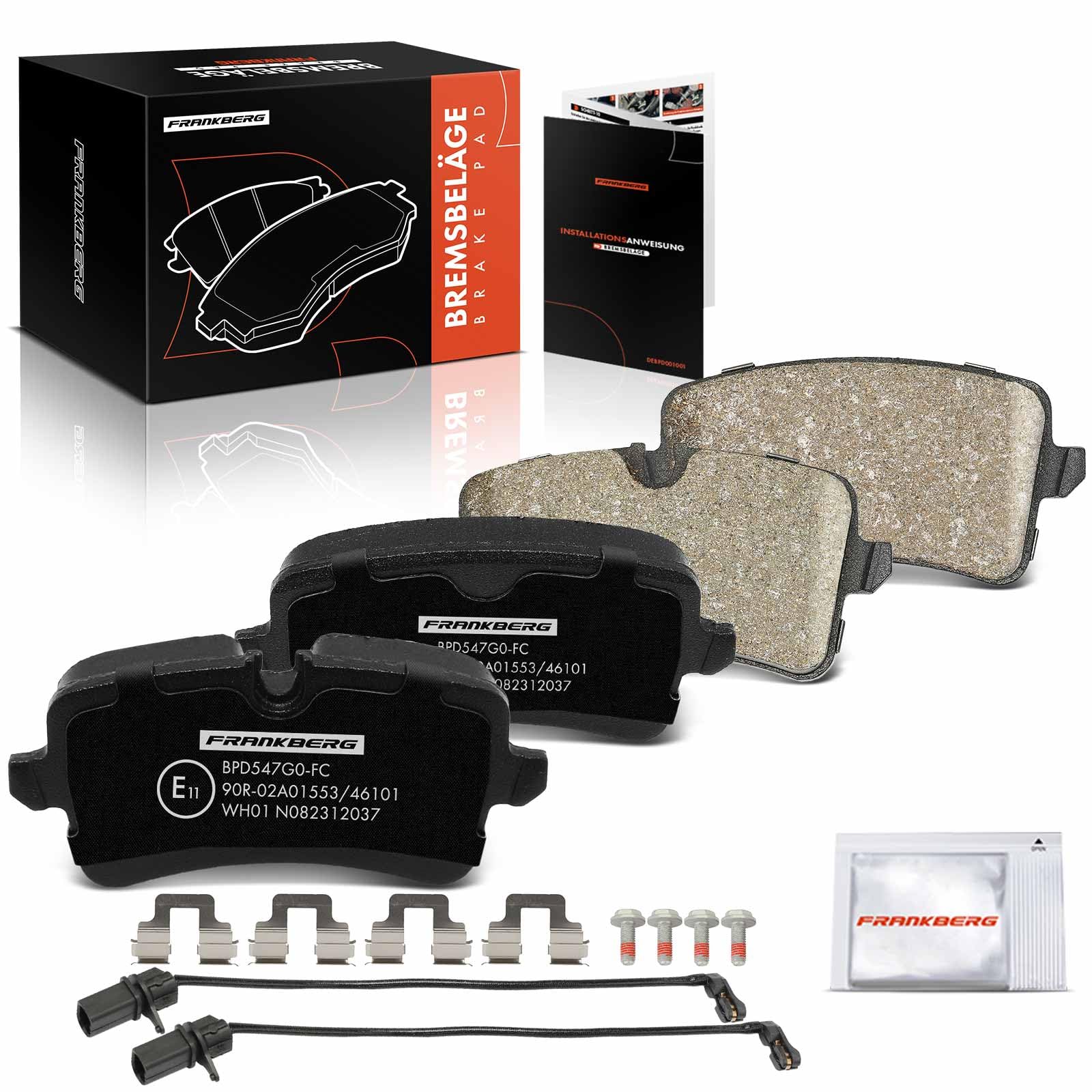 Frankberg Bremsbelag Bremsbelagsatz Hinten Kompatibel mit A6 4G2 4GC C7 1.8L-4.0L 2010-2018 A6 Avant 4G5 4GD 1.8L-4.0L 2011-2018 A7 Sportback 4GA 1.8L-4.0L 2010-2018 Replace# 4G0698451 Frankberg Bremsbelag Bremsbelagsatz Hinten Kompatibel mit A6 4G2 4GC C7 1.8L-4.0L 2010-2018 A6 Avant 4G5 4GD 1.8L-4.0L 2011-2018 A7 Sportback 4GA 1.8L-4.0L 2010-2018 Replace# 4G0698451 von Frankberg