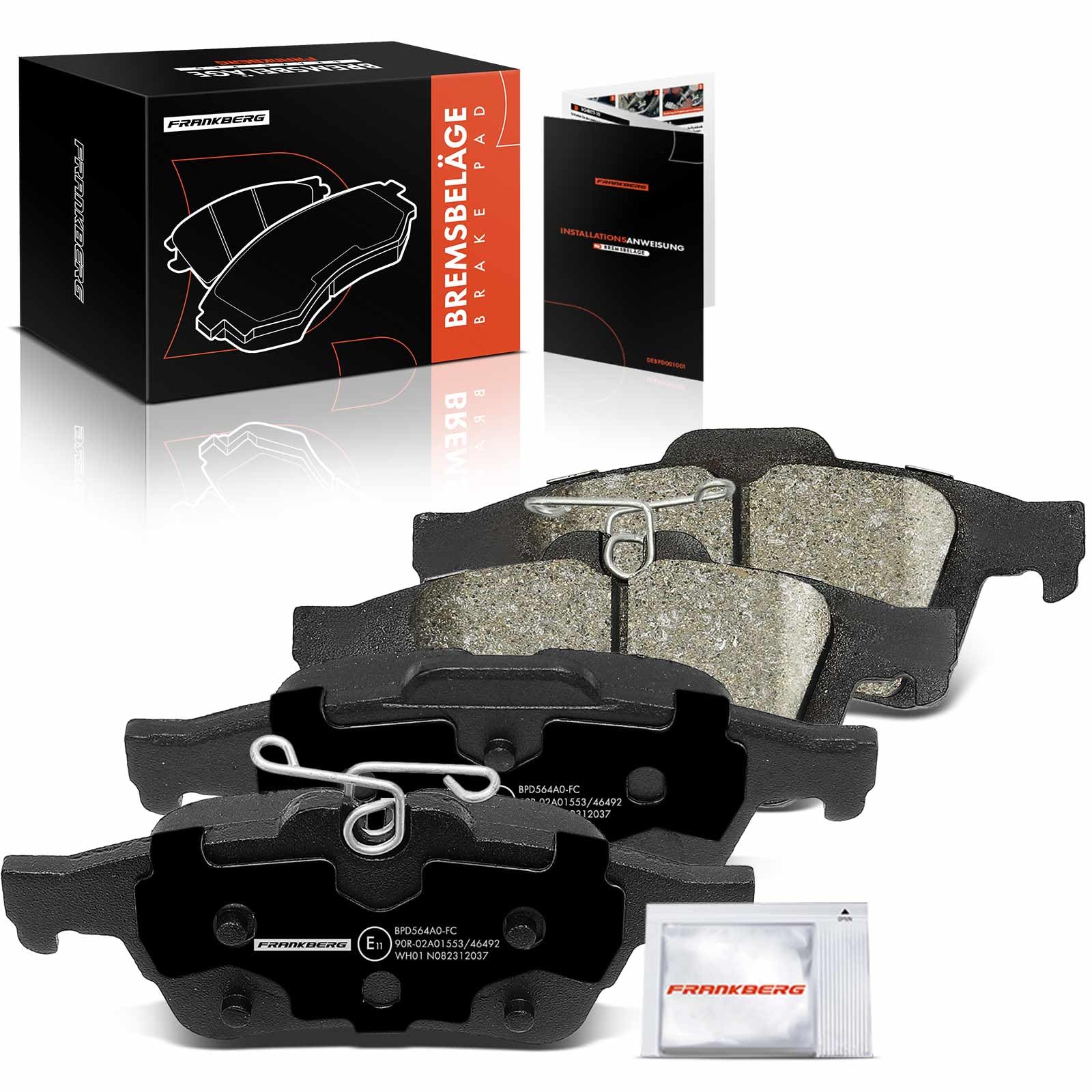 Frankberg Bremsbelag Bremsbelagsatz Hinten Kompatibel mit C-Max DM2 1.6L-2.0L 2007-2010 Focus II DA DP HCP 1.4L-2.5L 2004-2012 3 BK BL 1.4L-2.3L 2003-2009 Replace# 1683374 Frankberg Bremsbelag Bremsbelagsatz Hinten Kompatibel mit C-Max DM2 1.6L-2.0L 2007-2010 Focus II DA DP HCP 1.4L-2.5L 2004-2012 3 BK BL 1.4L-2.3L 2003-2009 Replace# 1683374 von Frankberg