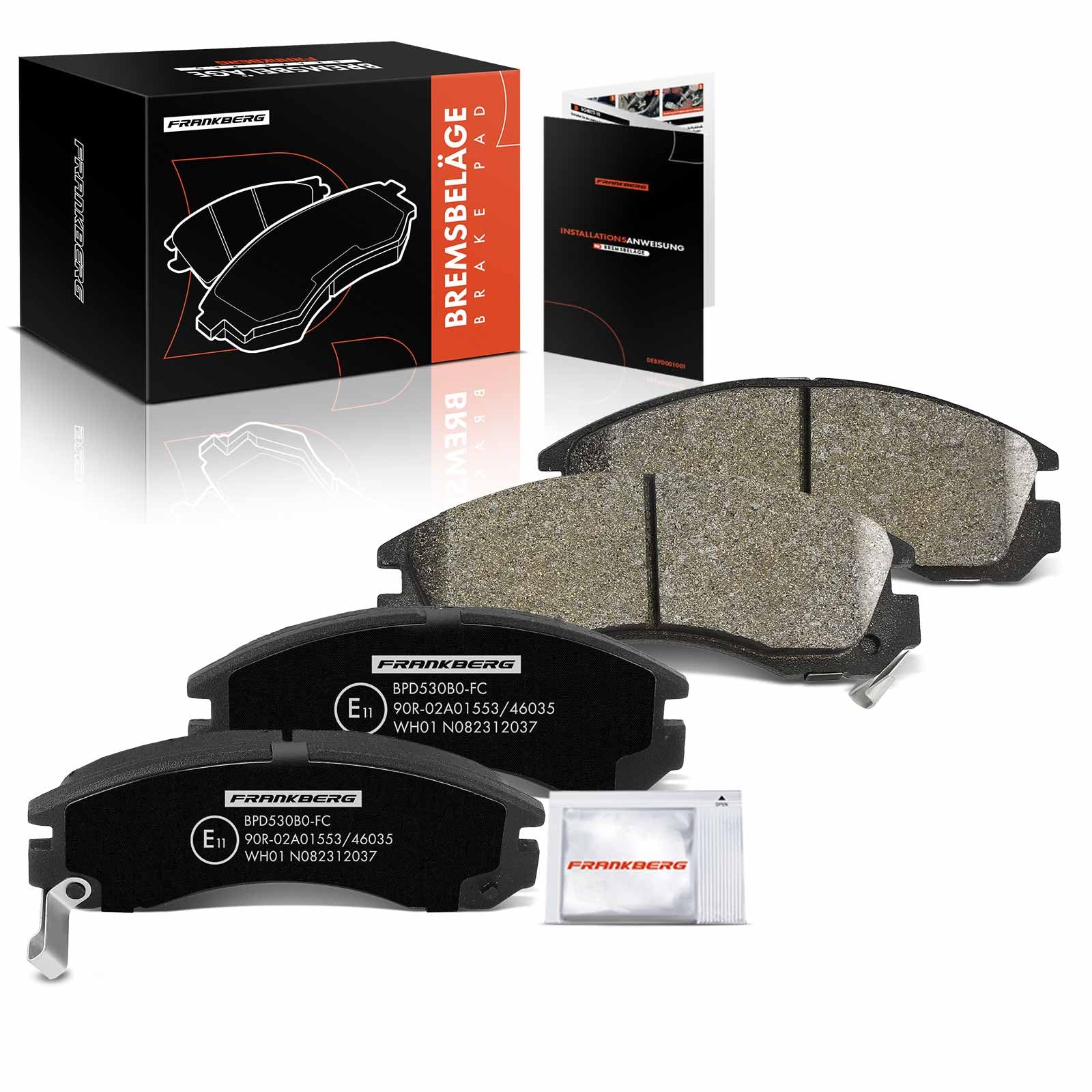 Frankberg Bremsbelag Bremsbelagsatz Vorne Kompatibel mit C-Crosser VU VV 2.2L-2.4L 2007-2012 Galant VI EA 2.0L-3.0L 1997-2000 Outlander I CUW 2.0L-2.4L 2002-2007 Replace# 4605A492 Frankberg Bremsbelag Bremsbelagsatz Vorne Kompatibel mit C-Crosser VU VV 2.2L-2.4L 2007-2012 Galant VI EA 2.0L-3.0L 1997-2000 Outlander I CUW 2.0L-2.4L 2002-2007 Replace# 4605A492 von Frankberg