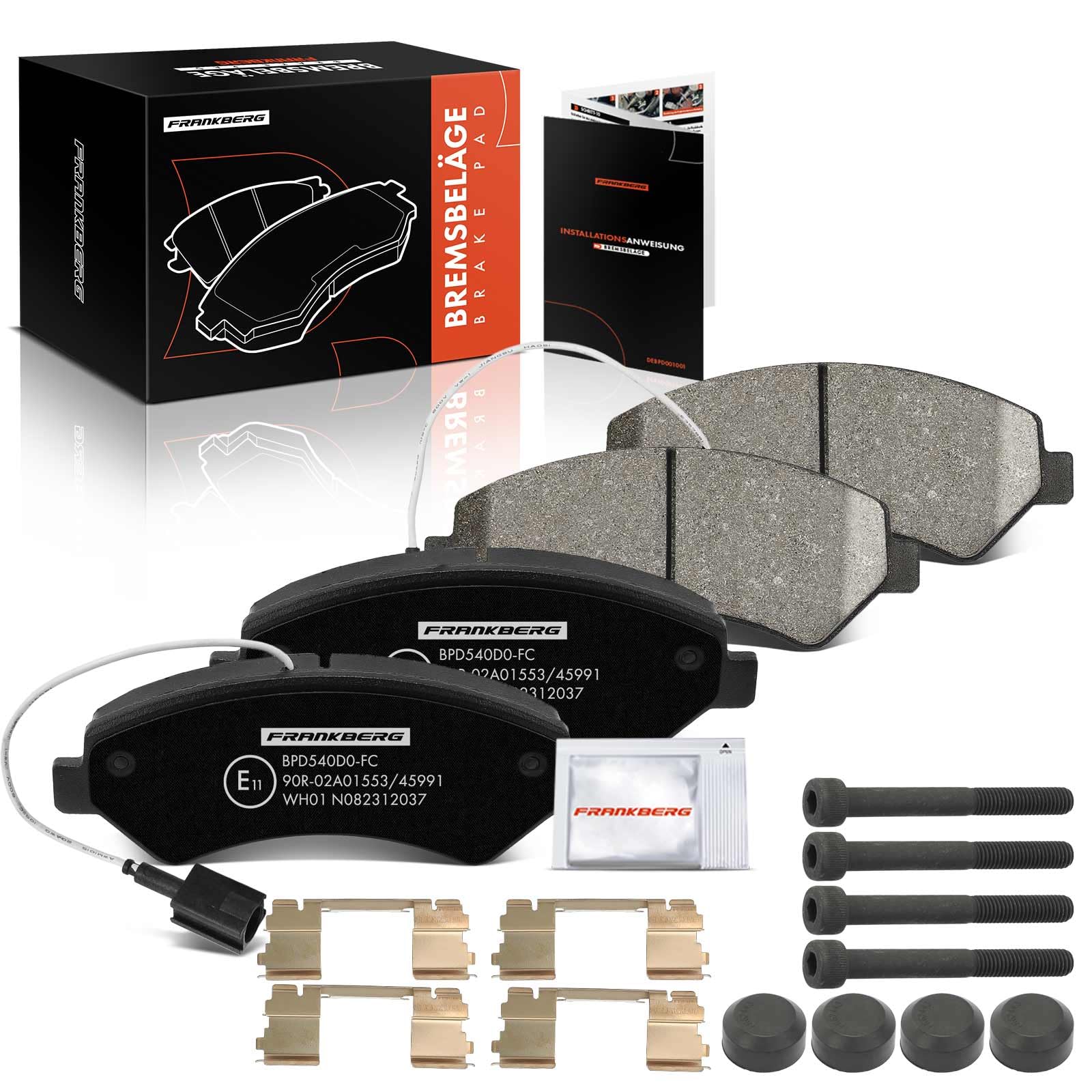 Frankberg Bremsbelag Bremsbelagsatz Vorne Kompatibel mit Jumper 2.0L-3.0L 2006-2023 Ducato 250 290 2.0L-3.0L 2006-2023 Boxer 2.0L-3.0L 2006-2023 Replace# 77364015 Frankberg Bremsbelag Bremsbelagsatz Vorne Kompatibel mit Jumper 2.0L-3.0L 2006-2023 Ducato 250 290 2.0L-3.0L 2006-2023 Boxer 2.0L-3.0L 2006-2023 Replace# 77364015 von Frankberg