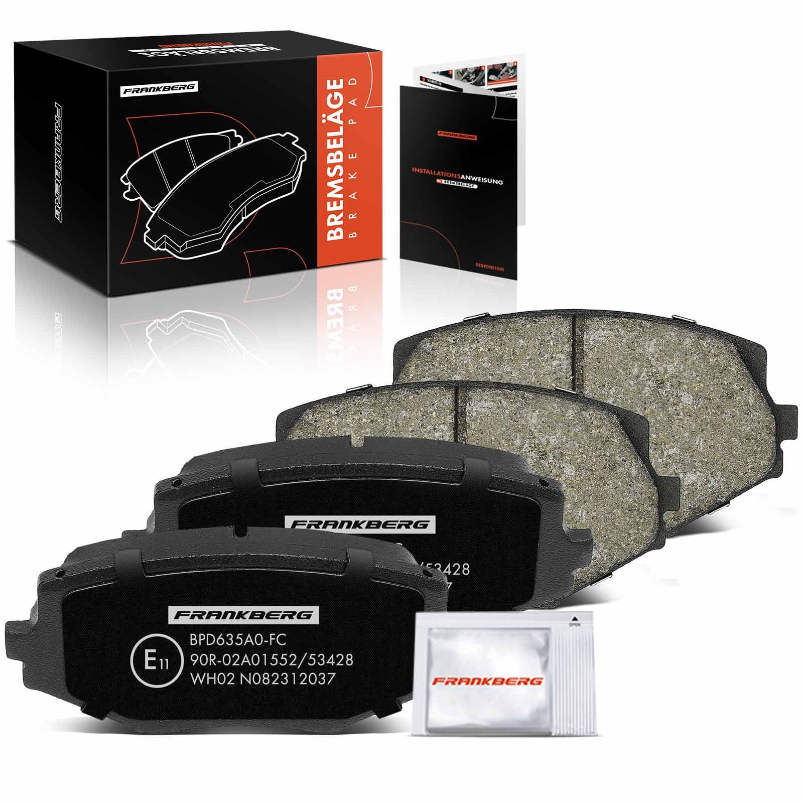 Frankberg Bremsbelag Bremsbelagsatz Vorne Kompatibel mit MX-5 I X12 1.6L 1.8L 1994-1998 Bremsbelag Bremsbelagsatz MX-5 II NB 1.6L 1.8L 1998-2005 Replace# N0Y33323Z Frankberg Bremsbelag Bremsbelagsatz Vorne Kompatibel mit MX-5 I X12 1.6L 1.8L 1994-1998 Bremsbelag Bremsbelagsatz MX-5 II NB 1.6L 1.8L 1998-2005 Replace# N0Y33323Z von Frankberg