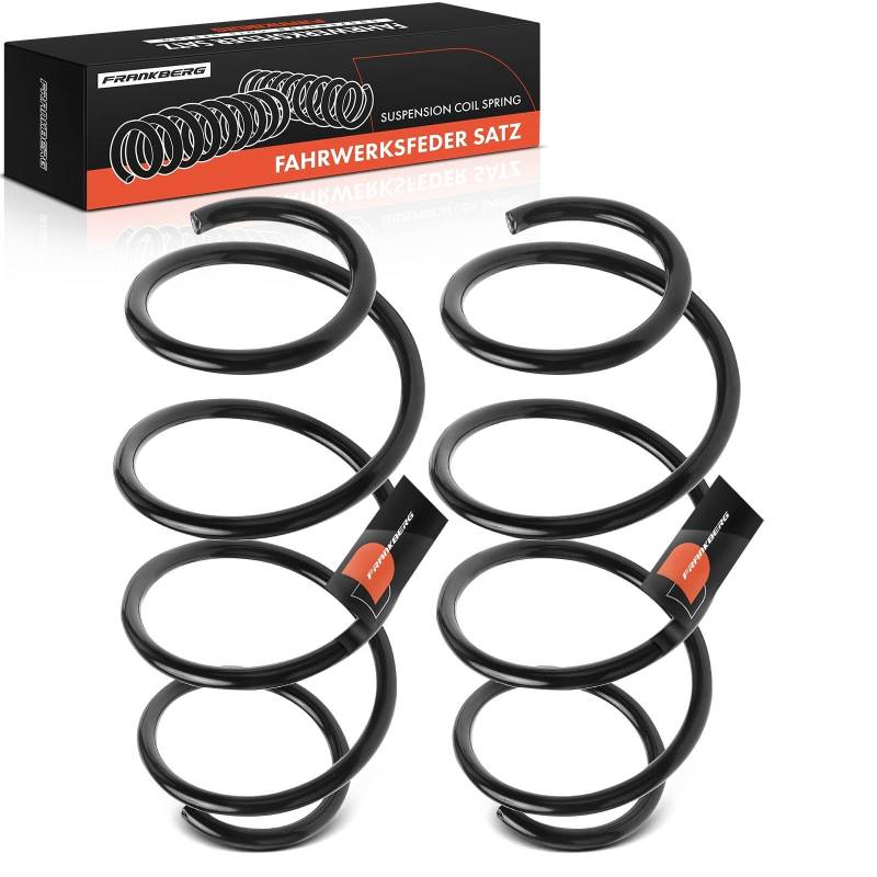 Frankberg 2x Federn Fahrwerksfeder Vorderachse Kompatibel mit Clio III BR0/1 CR0/1 2010-2014 Clio III Grandtour KR0/1 2010-2014 Modus/Grand Modus F/JP0 2010-2025 Replace# RA3502 von Frankberg