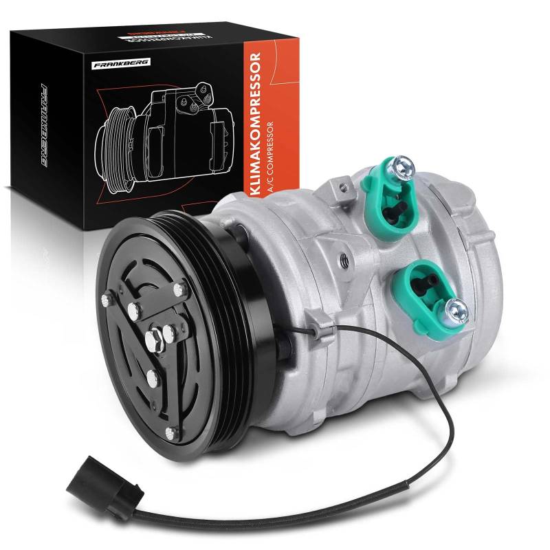 Frankberg Klimaanlagen Kompressor mit Kupplung Benzin Kompatibel mit Atos MX 1.1 1.0i Picanto SA 1.0 1.1 (Benzin/LPG) Replace# 9770102300, Öl vorbereift von Frankberg