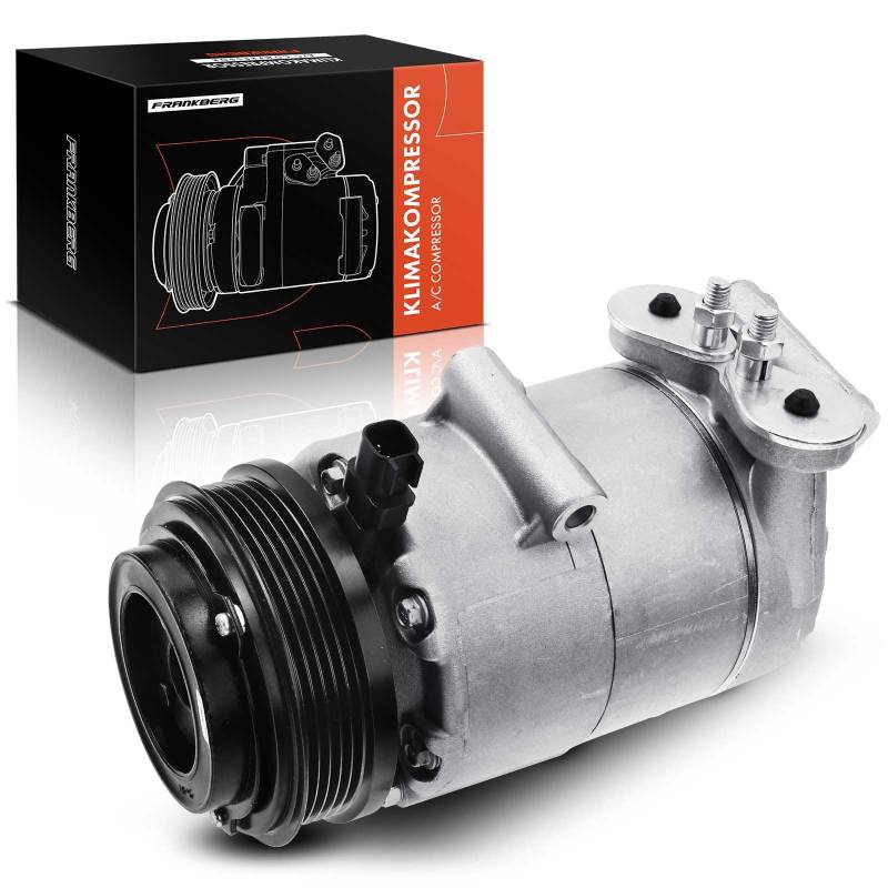 Frankberg Klimakompressor mit Kupplung Benzin Kompatibel mit C-Max DM2 Focus II DA DP HCP DB DH FCH DA DS FFS Focus C-Max DM2 C30 533 Ku.ga I Replace# 3M5H19497AA, inkl. Öl vorbereift von Frankberg
