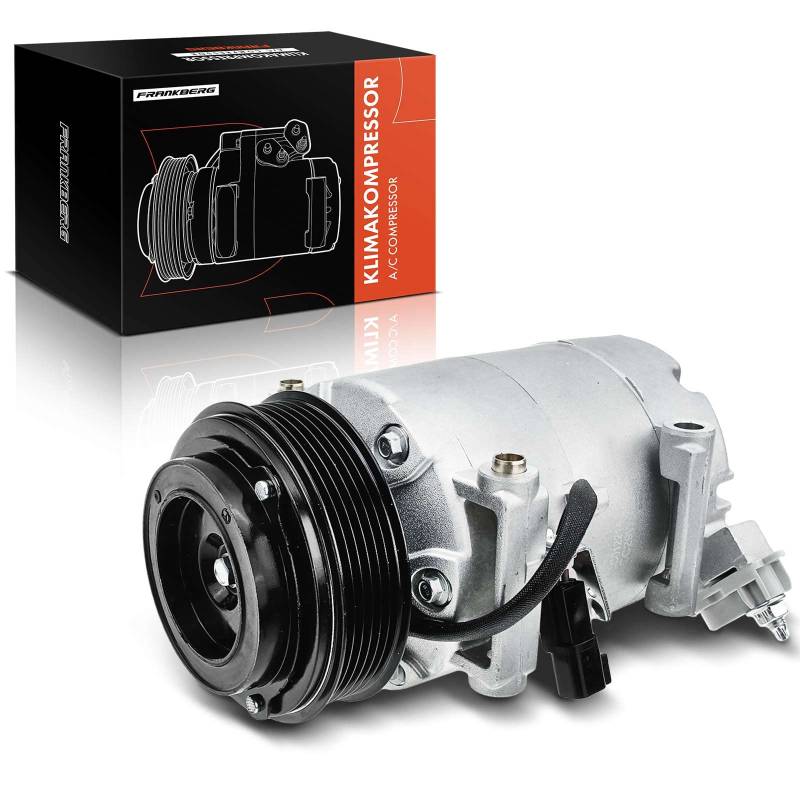 Frankberg Klimakompressor mit Kupplung Kompatibel mit K.u.g.a II DM2 Focus III Grand C-Max DXA/CB7 DXA/CEU C-Max II DXA/CB7 DXA/CEU Replace# GV6119D629WA, inkl. Öl vorbereift von Frankberg