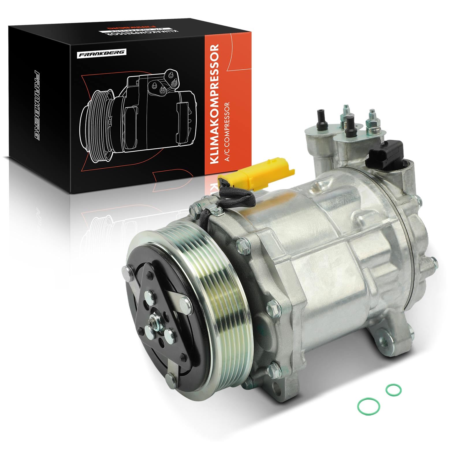 Frankberg Klimaanlagen Kompressor Klimakompressor mit Kupplung Kompatibel mit C5 III RD RW 607 9D 9U 407 6D 6E 6C C6 TD 9671333180, inkl. Öl vorbereift Frankberg Klimaanlagen Kompressor Klimakompressor mit Kupplung Kompatibel mit C5 III RD RW 607 9D 9U 407 6D 6E 6C C6 TD 9671333180, inkl. Öl vorbereift von Frankberg