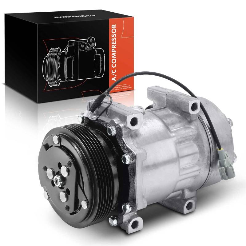 Frankberg Klimaanlagen Kompressor Klimakompressor mit Kupplung Kompatibel mit Wrangler II TJ Cherokee XJ Replace# 55037205, inkl. Öl vorbereift von Frankberg