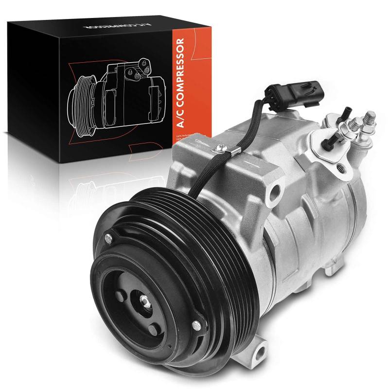 Frankberg Klimaanlagen Kompressor mit Kupplung Benzin Kompatibel mit Grand Cherokee IV WK WK2 Challenger Coupe Charger Replace# RL028917AC, inkl. Öl vorbereift von Frankberg