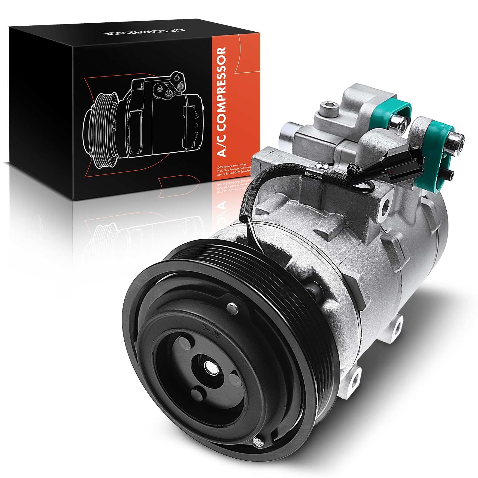 Frankberg Klimaanlagen Kompressor mit Kupplung Kompatibel mit Sonata IV EF Magentis GD MS Trajet FO Santa Fé I SM Highway Van Replace# 9770126300, inkl. Öl vorbereift Frankberg Klimaanlagen Kompressor mit Kupplung Kompatibel mit Sonata IV EF Magentis GD MS Trajet FO Santa Fé I SM Highway Van Replace# 9770126300, inkl. Öl vorbereift von Frankberg