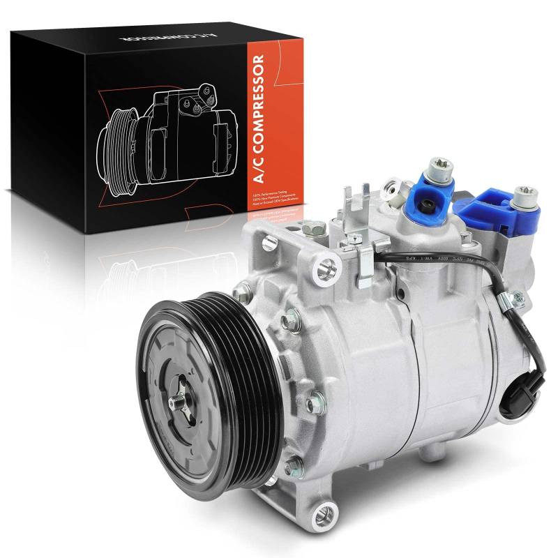 Frankberg Klimaanlagen Kompressor Klimakompressor mit Kupplung Kompatibel mit A4 8E2 8EC 8H7 8HE 8E5 8ED A6 4F2 4FH 4F5 A8 4E2 Q5 8RB Replace# 8E0260805BA, inkl. Öl vorbereift von Frankberg