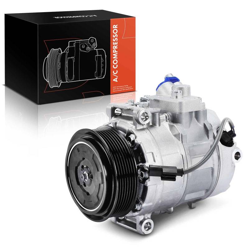Frankberg Klimaanlagen Kompressor mit Kupplung Benzin Kompatibel mit 1er E82 E88 3er E90 E91 E93 E92 Z4 E89 Replace# 64526956719, Öl vorbereift von Frankberg
