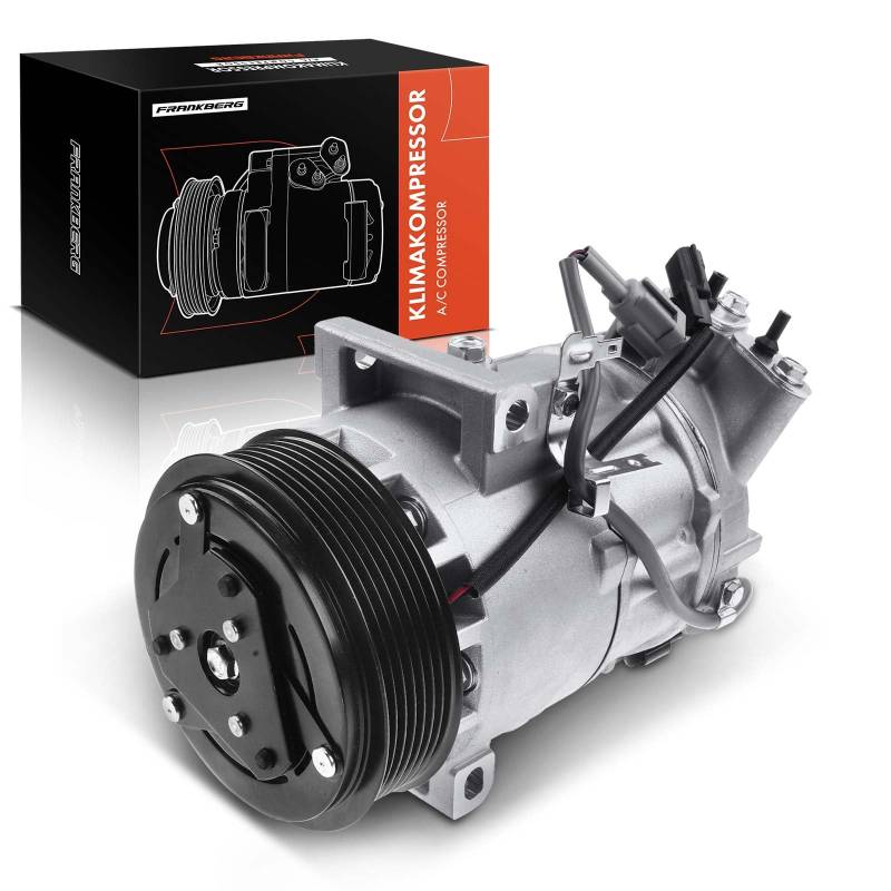 Frankberg Klimaanlagen Kompressor mit Kupplung Benzin Kompatibel mit C.a.p.t.u.r I H5 J5 Clio IV BH Clio IV Grandtour KH Replace# 926000217R, inkl. Öl vorbereift von Frankberg