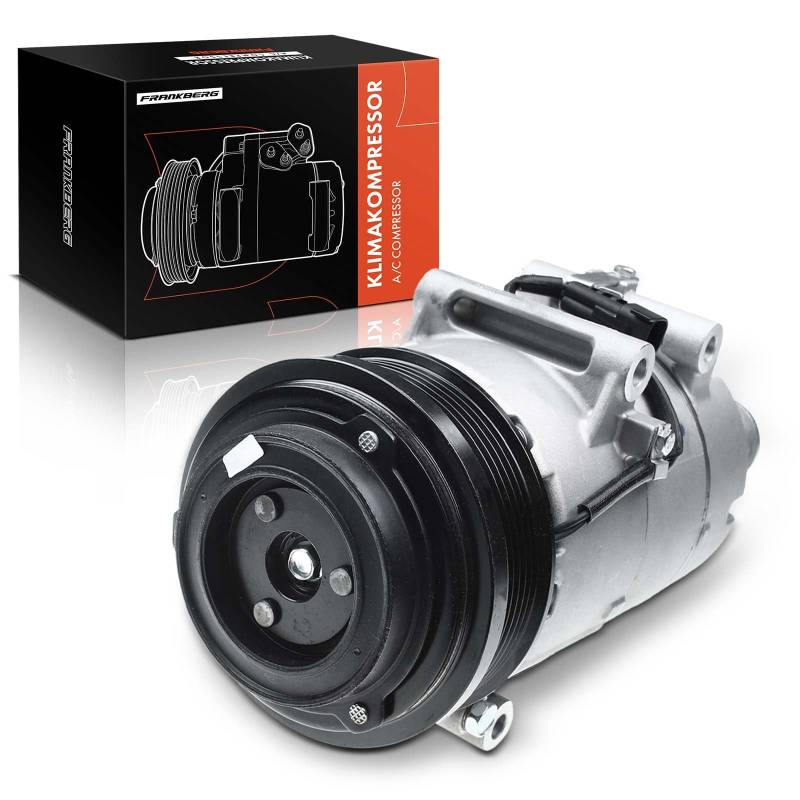 Frankberg Klimaanlagen Kompressor mit Kupplung Diesel Kompatibel mit Focus（Stufenheck/Turnier) II 1.8 TDCi C-Max/Focus C-Max DM2 1.8 TDCi Replace# 1405865, Öl vorbereift von Frankberg