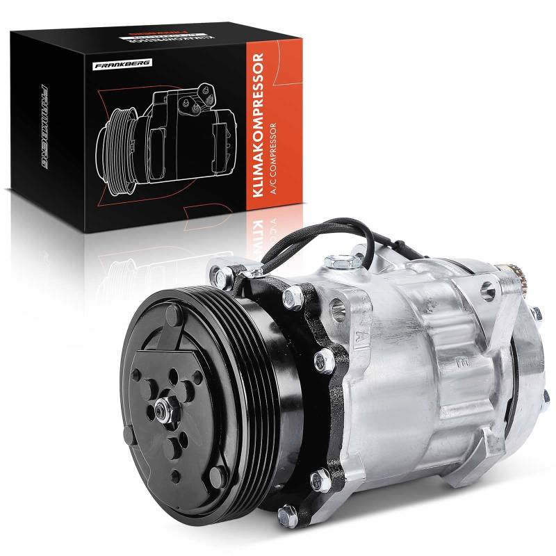 Frankberg Klimaanlagen Kompressor mit Kupplung Diesel Kompatibel mit Ducato Bus 230 Ducato Kasten 230 Boxer Bus 230P Boxer Kasten 230L Replace# 98462134, inkl. Öl vorbereift von Frankberg