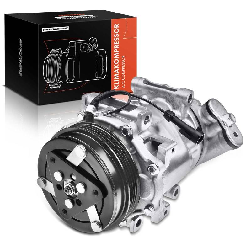 Frankberg Klimaanlagen Kompressor Klimakompressor mit Kupplung Kompatibel mit Ducato 244 244Z 250 290 Jumper Daily III Daily IV Boxer Replace# 1607139480, inkl. Öl vorbereift von Frankberg