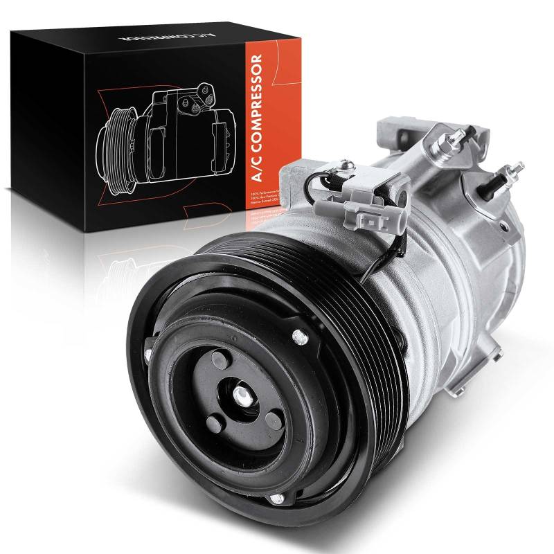 Frankberg Klimaanlagen Kompressor Klimakompressor mit Kupplung Kompatibel mit Pajero III V6W V7W 3.5 Benzin 2000-2007 Replace# MR500877, inkl. Öl vorbereift von Frankberg