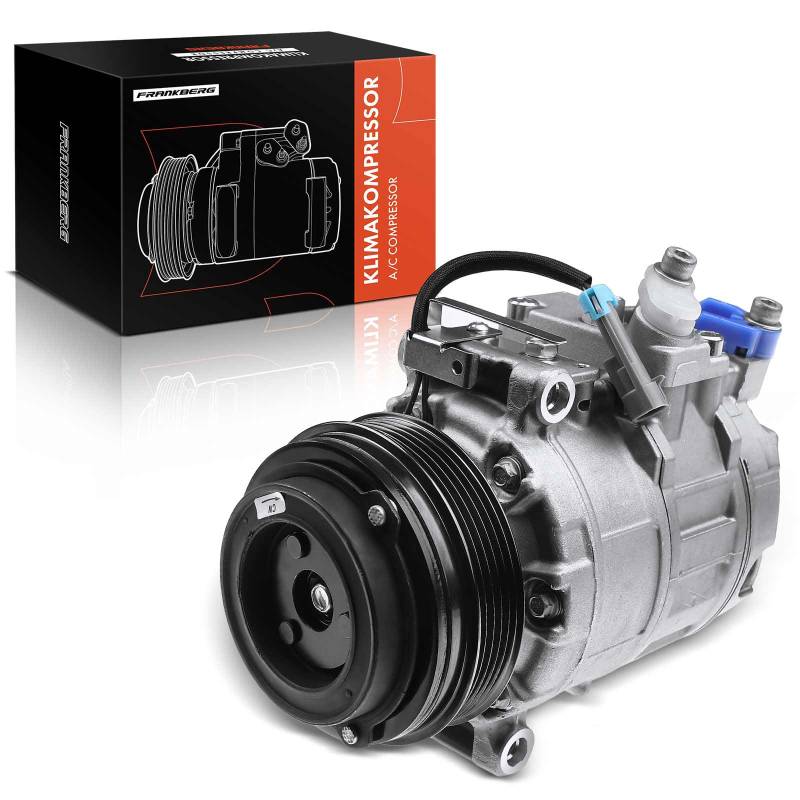 Frankberg Klimaanlagen Kompressor Klimakompressor mit Kupplung Benzin Kompatibel mit Astra G T98 1998-2008 Zafira A MPV T98 1999-2005 Replace# 24430230, inkl. Öl vorbereift von Frankberg