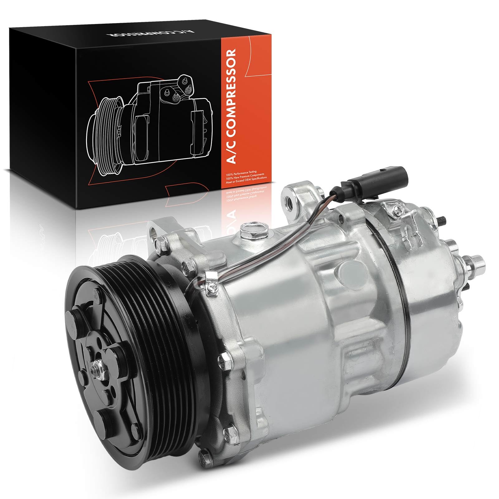 Frankberg Klimaanlagen Kompressor mit Kupplung Kompatibel mit A3 8L1/8P1 Oct.avia I 1U2/1U5 Golf IV 1J1/1E7/1J5 Polo 6KV2/6KV5 Bo.ra C.a.d.d.y Galaxy Leon Toledo Replace# 1J0820805 Frankberg Klimaanlagen Kompressor mit Kupplung Kompatibel mit A3 8L1/8P1 Oct.avia I 1U2/1U5 Golf IV 1J1/1E7/1J5 Polo 6KV2/6KV5 Bo.ra C.a.d.d.y Galaxy Leon Toledo Replace# 1J0820805 von Frankberg
