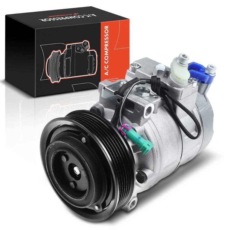 Frankberg Klimaanlagen Kompressor mit Kupplung Benzin Kompatibel mit Passat 3B2 Passat Variant 3B5 A6 Avant 4B5 Superb I 3U4 Replace# 4B0260805B, inkl. Öl vorbereift von Frankberg